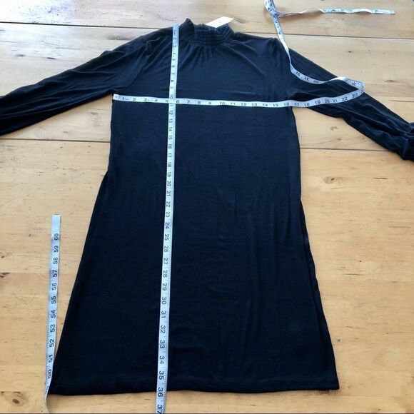 One One Six Ruched Neck Sleeve Short Dress Sz Lg - Picture 8 of 11